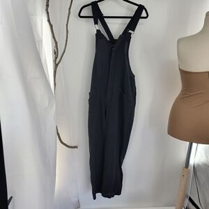 Charmkpr black baggy 100% cotton overalls